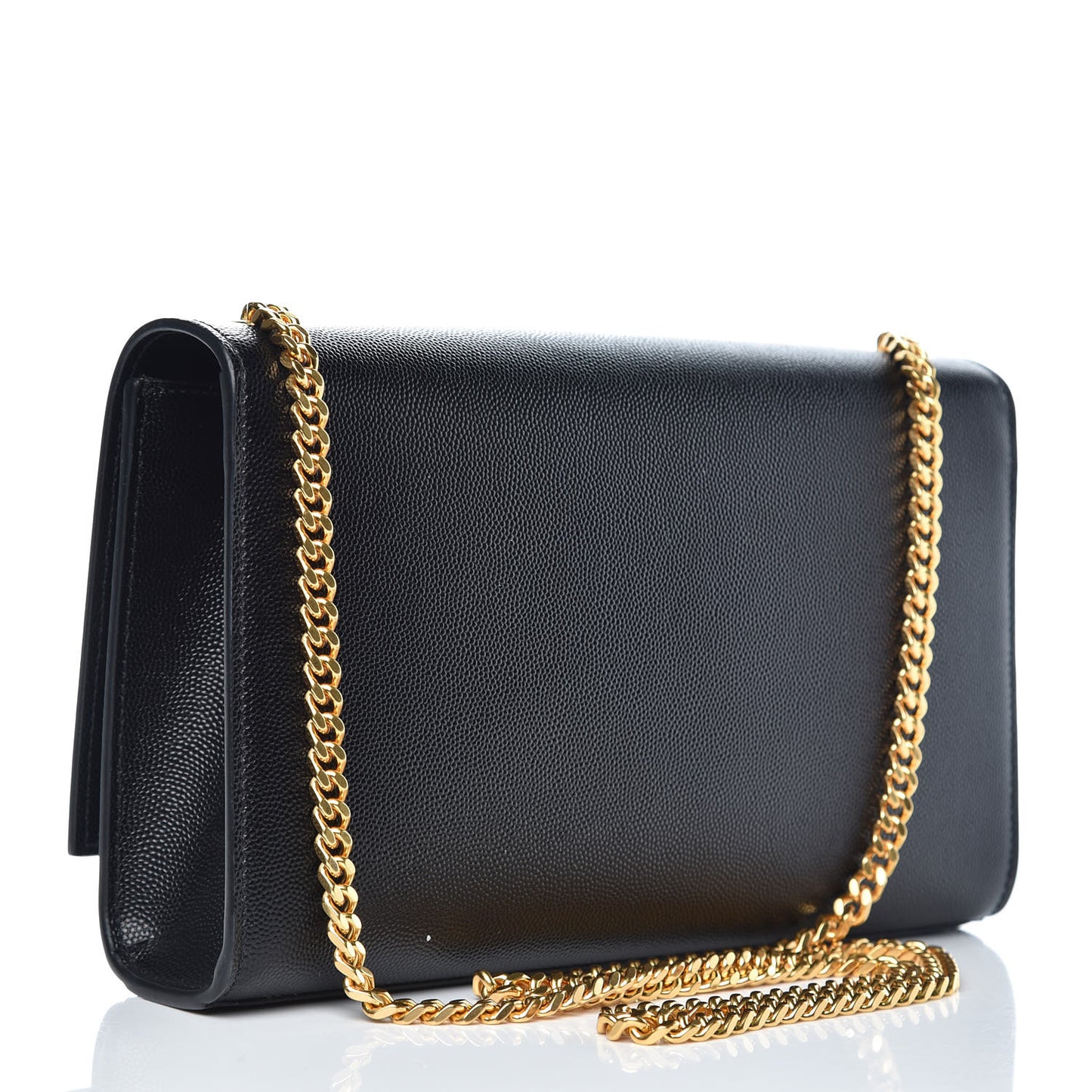 Grain De Poudre Medium Classic Monogram Kate Satchel Black