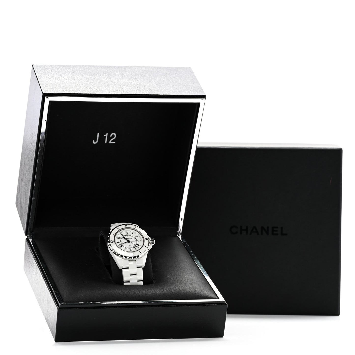 Stainless Steel Ceramic 33mm J12 Quartz Watch White