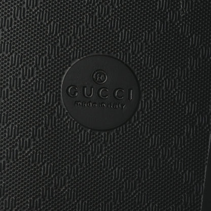 Gucci Rubber GG Monogram Perforated Womens Slide Sandals 39 Black 6 of 6