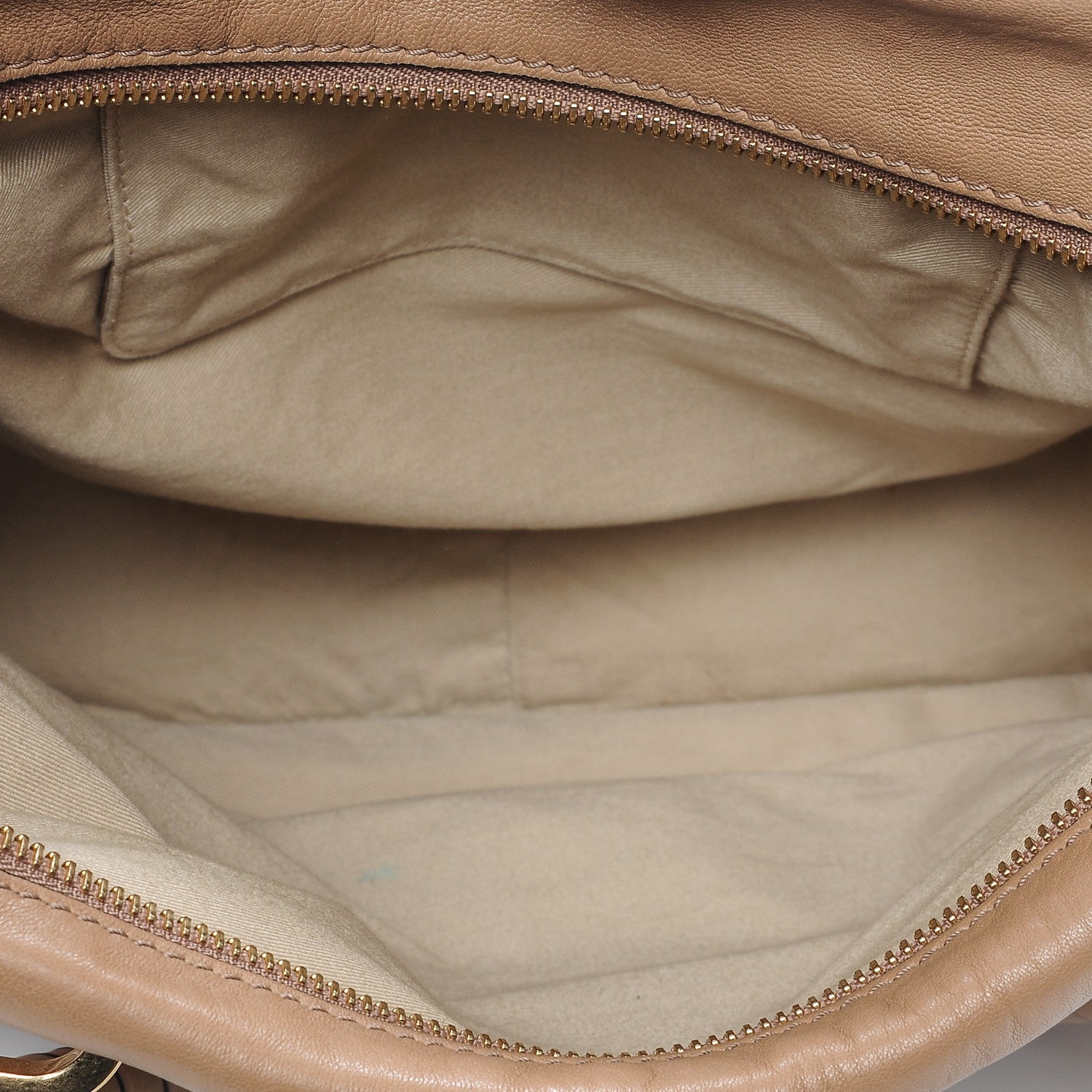 Chloe Calfskin Large Marcie Lock Satchel Beige 5 of 6