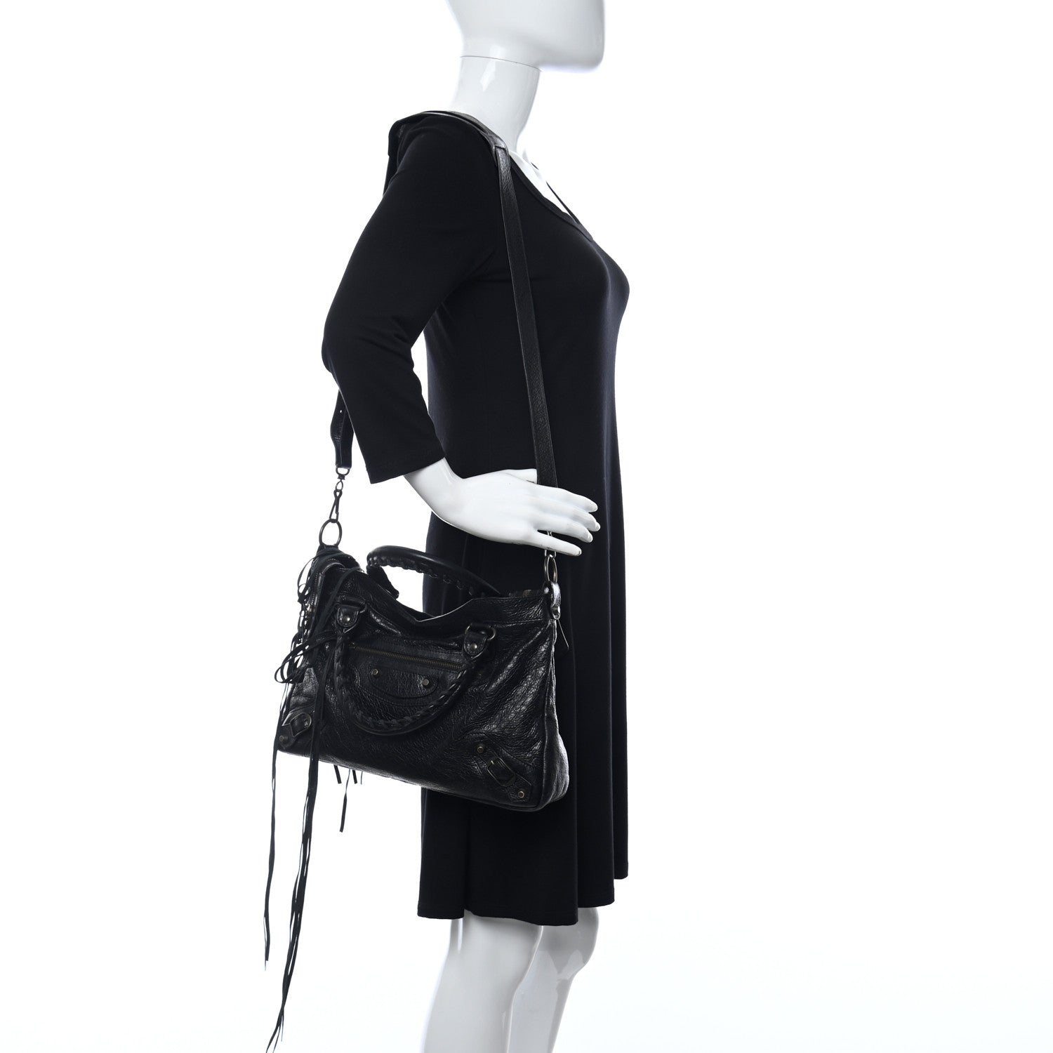 Balenciaga Agneau Classic Hardware Town Black 2 of 10