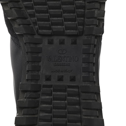 Valentino Garavani Suede Nylon Camouflage Womens Soul Rockstud Sneakers 37 Black 6 of 9