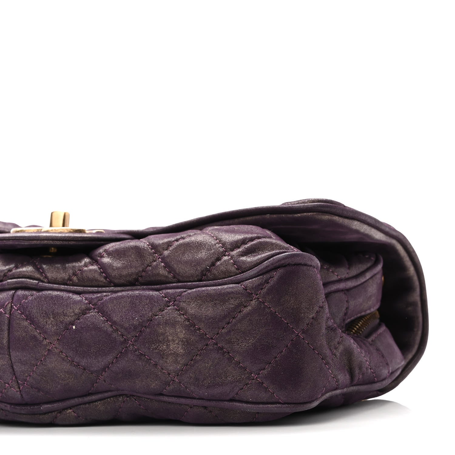 Chanel Iridescent Calfskin Quilted Small Shiva Flap Purple 10 of 11