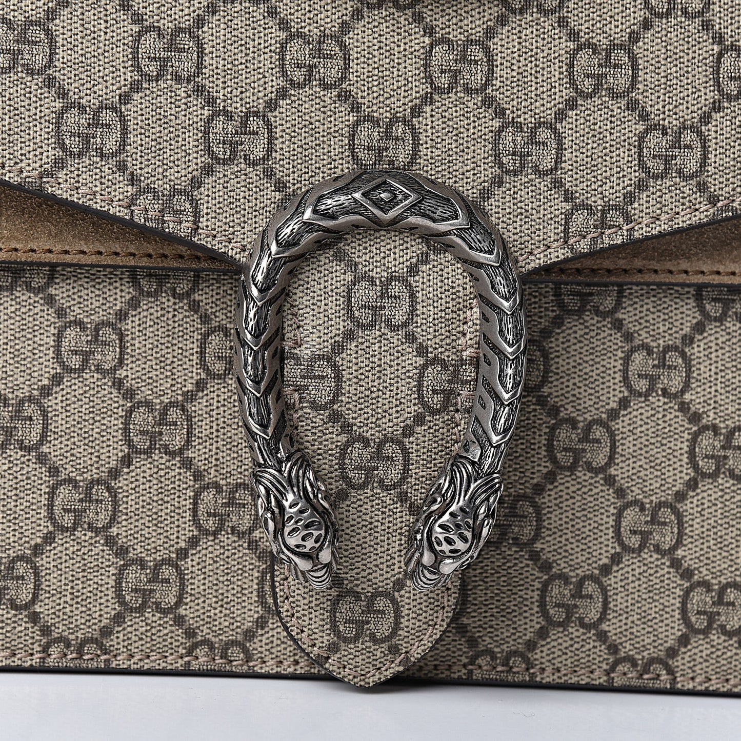 GG Supreme Monogram Small Dionysus Shoulder Bag Taupe