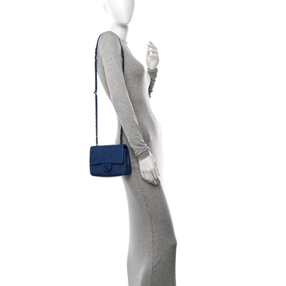 Chanel Caviar Quilted Incognito Mini Square Flap Dark Blue 3 of 10