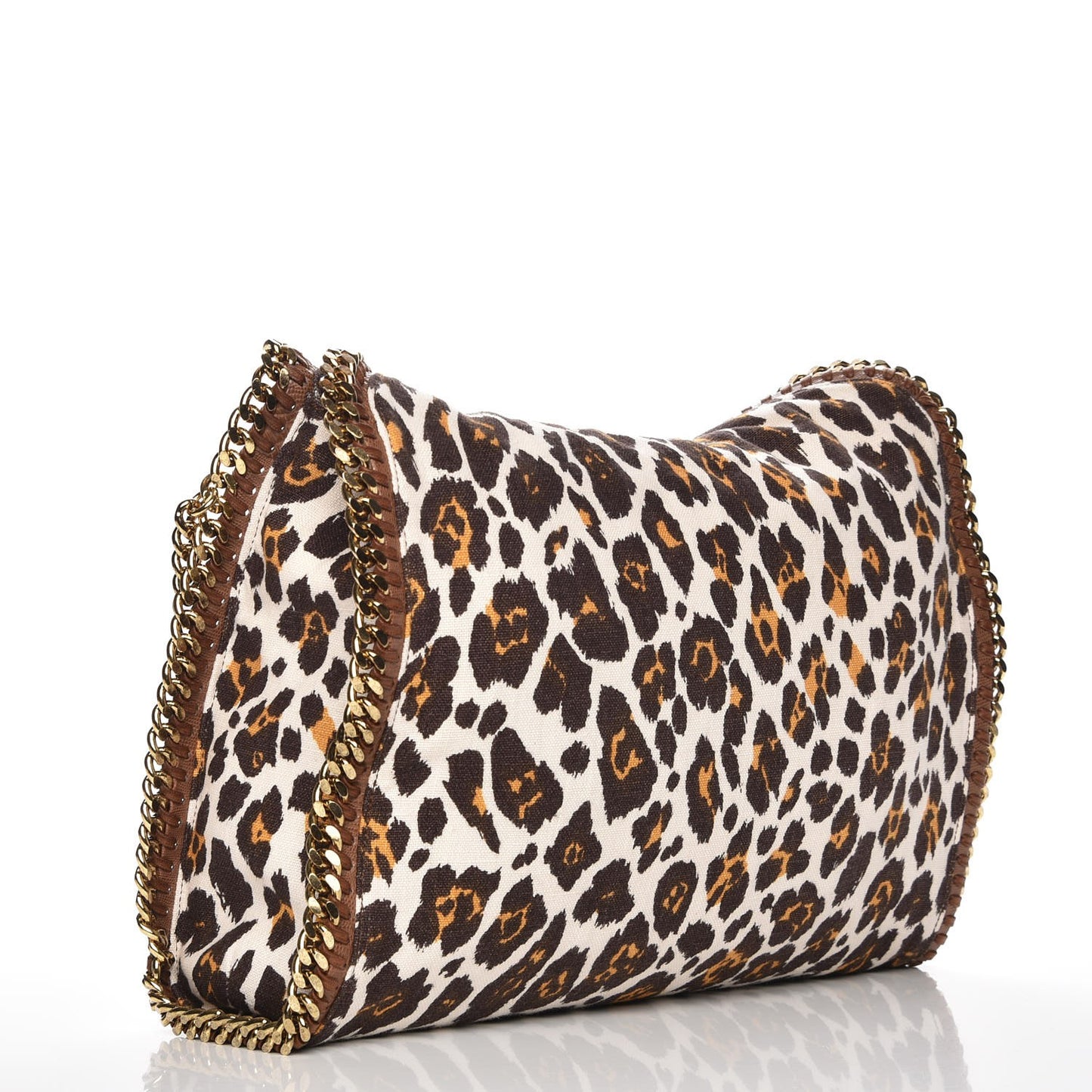 Linen Leopard Small Falabella Tote