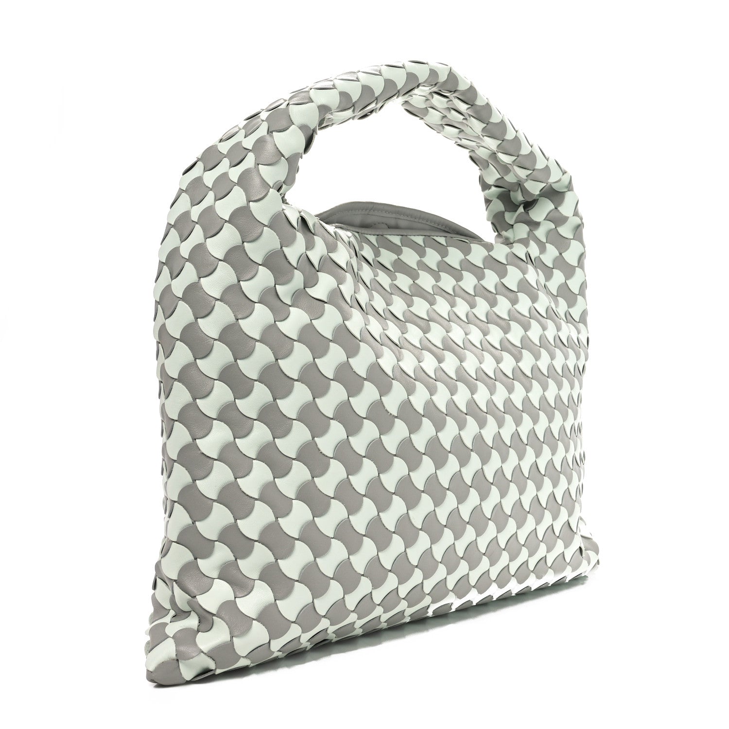 Bottega Veneta Calfskin Intrecciato Small Hop Agate Glacier 2 of 11