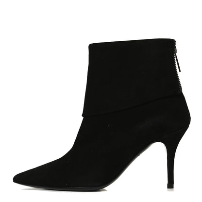 Christian Dior Suede Reverso Ankle Boots 35.5 Black 1 of 11