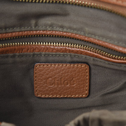 Chloe Calfskin Medium Marcie Satchel Tan 9 of 11