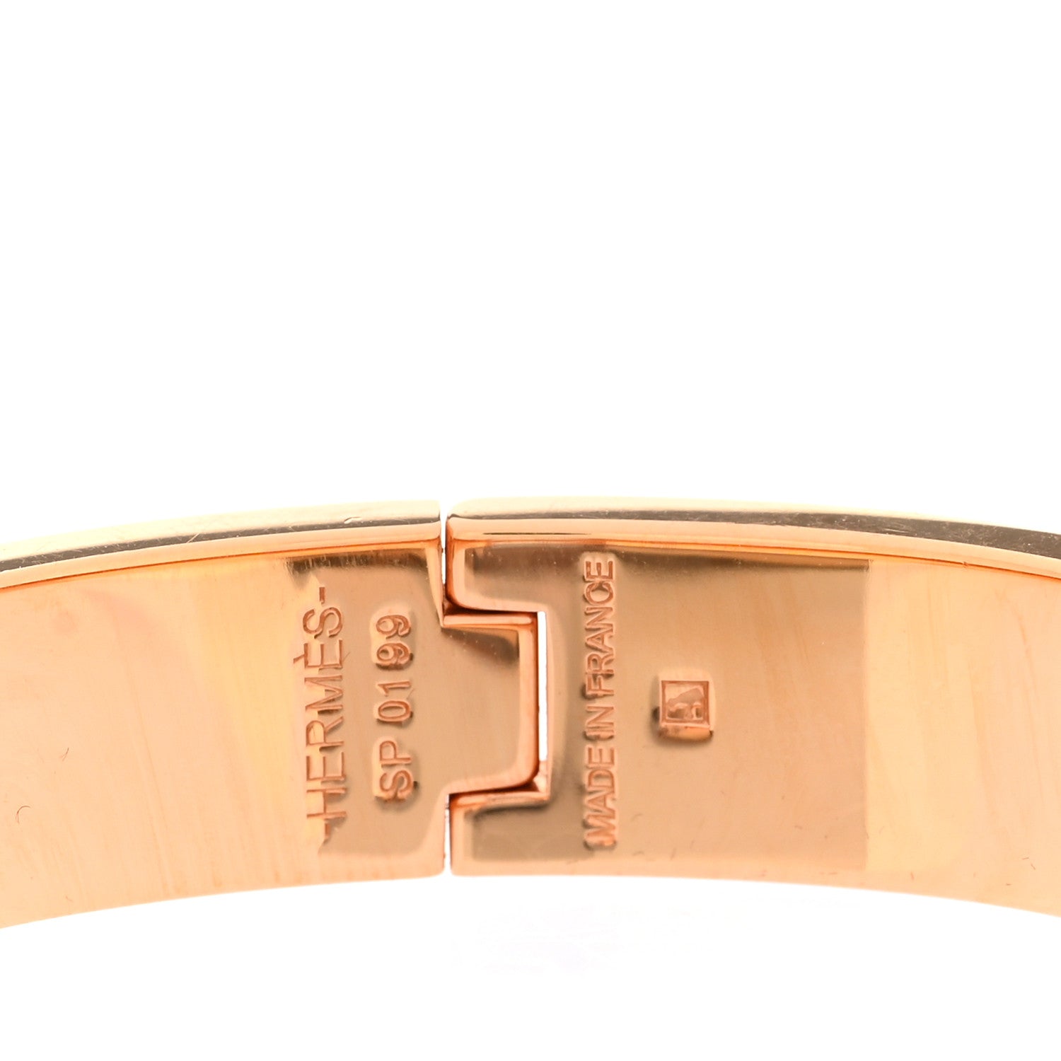 Hermes Enamel Narrow Clic Clac H Bracelet PM White 3 of 5