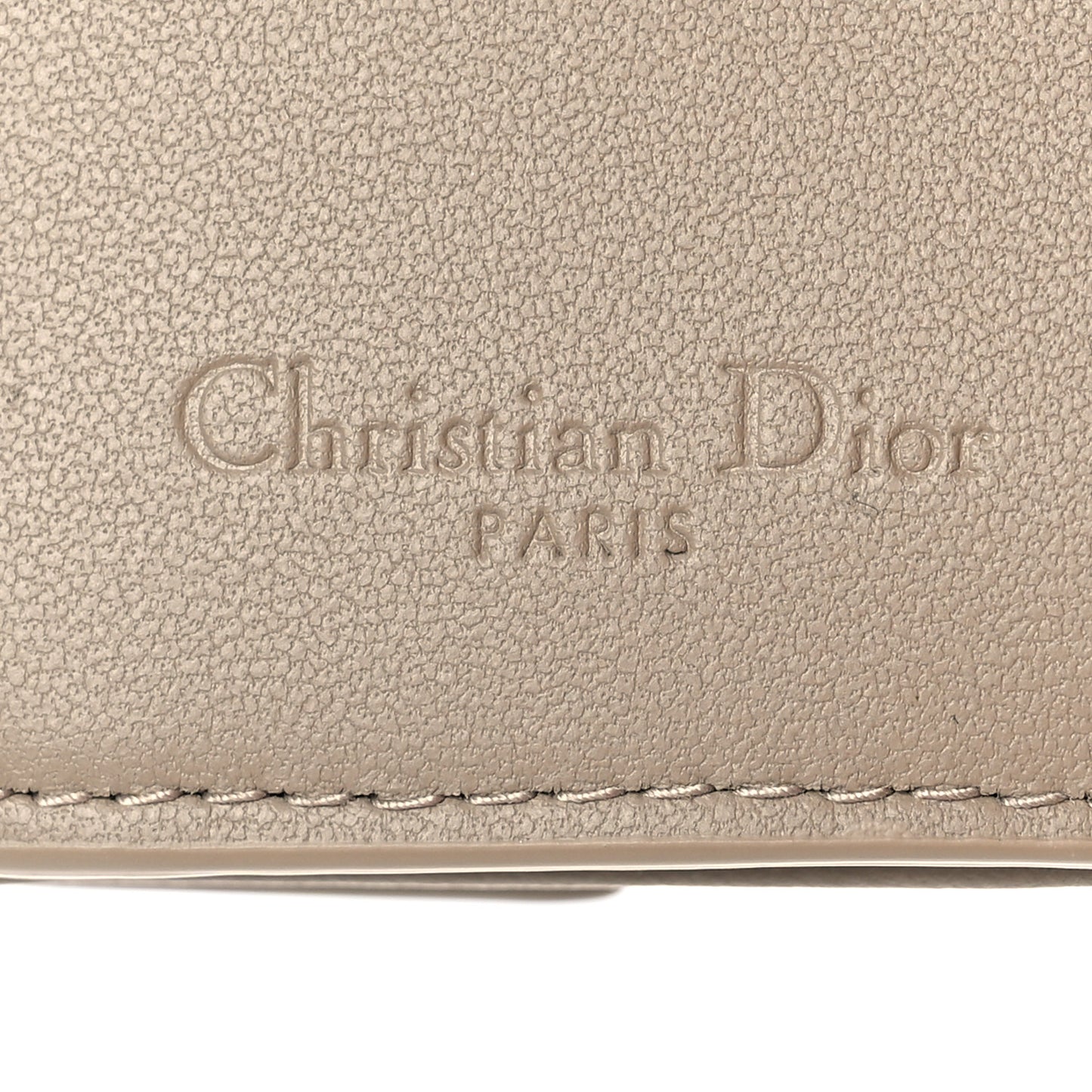 Lambskin Cannage Lady Dior Lotus Wallet Hazelnut