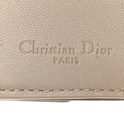 Christian Dior Lambskin Cannage Lady Dior Lotus Wallet Hazelnut 6 of 9
