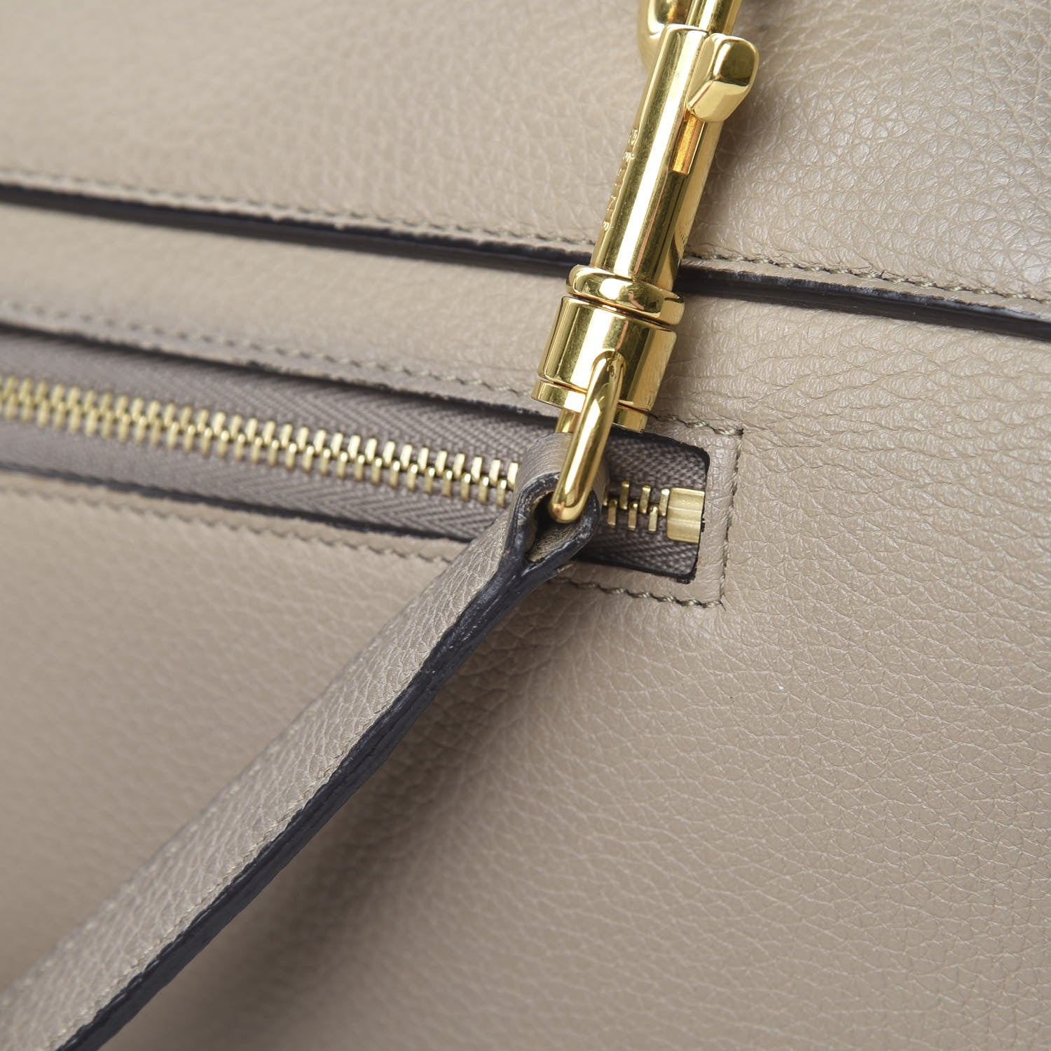 Celine Drummed Calfskin Mini Belt Bag Dune 19 of 23
