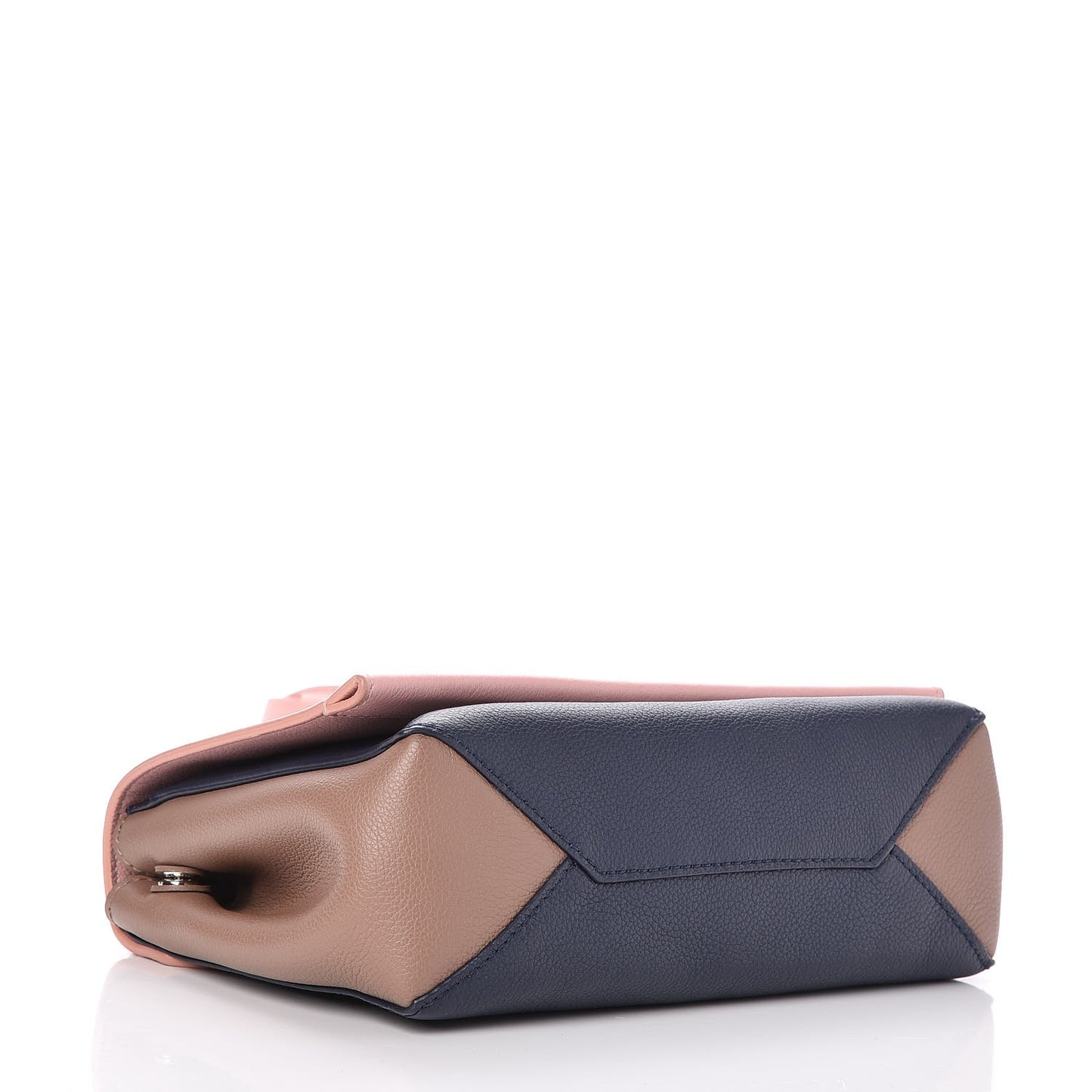 Soft Calfskin Lockme II Chain Bag BB Rose Poudre