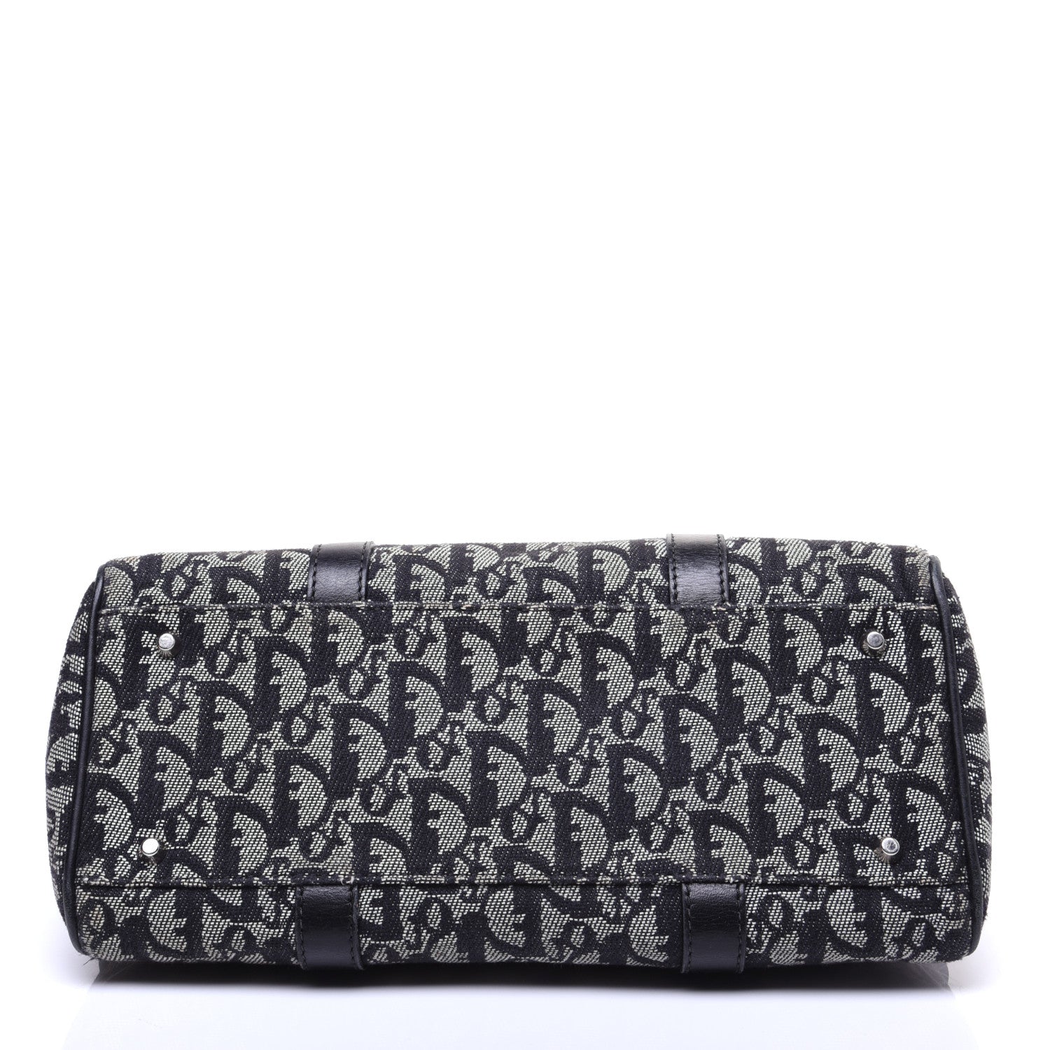 Christian Dior Denim Monogram Charms Shoulder Bag Black 10 of 14