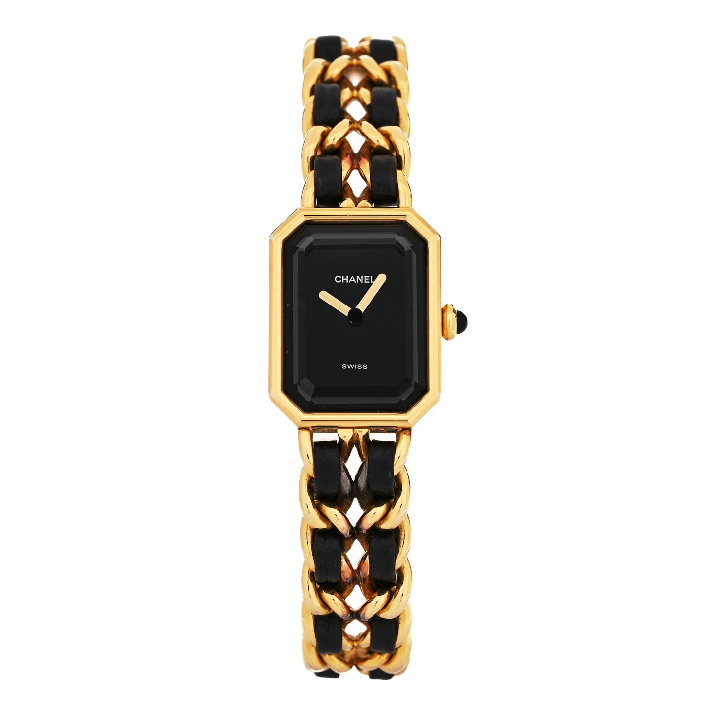 Stainless Steel Lambskin 20mm Chain Premiere Quartz Watch Gold M