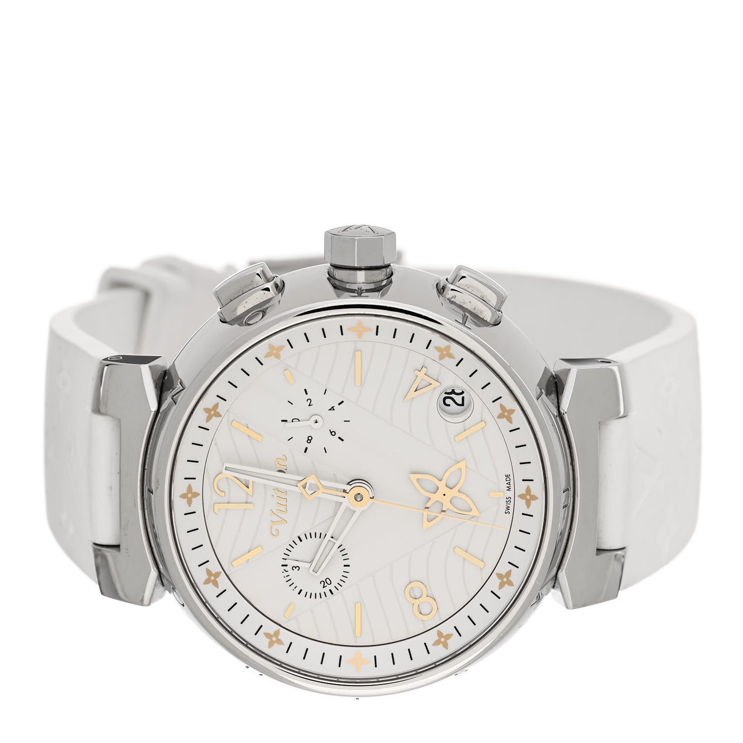 Stainless Steel Rubber 39mm Tambour New Wave Quartz Watch
