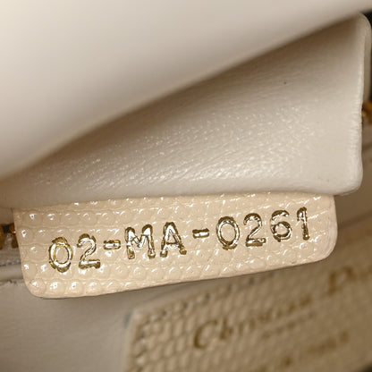Christian Dior Lizard Mini Lady Dior White 7 of 11