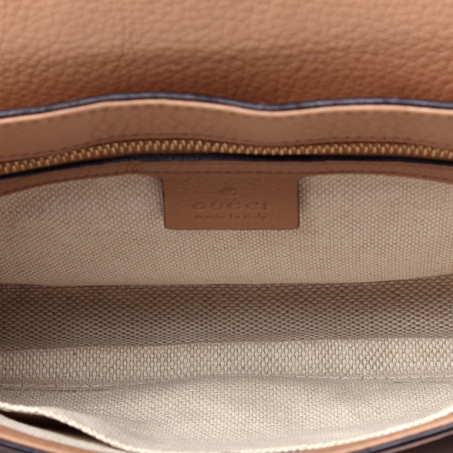 Pebbled Calfskin Medium Soho Flap Crossbody Camelia