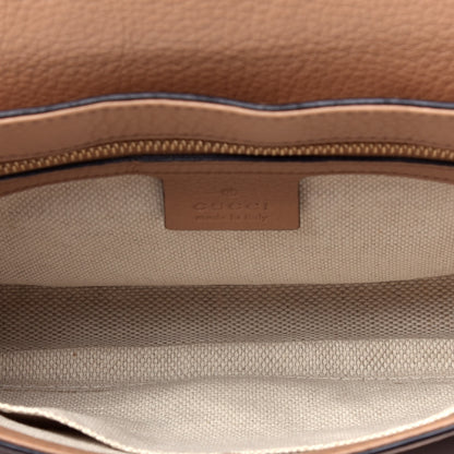 Gucci Pebbled Calfskin Medium Soho Flap Crossbody Camelia 5 of 9