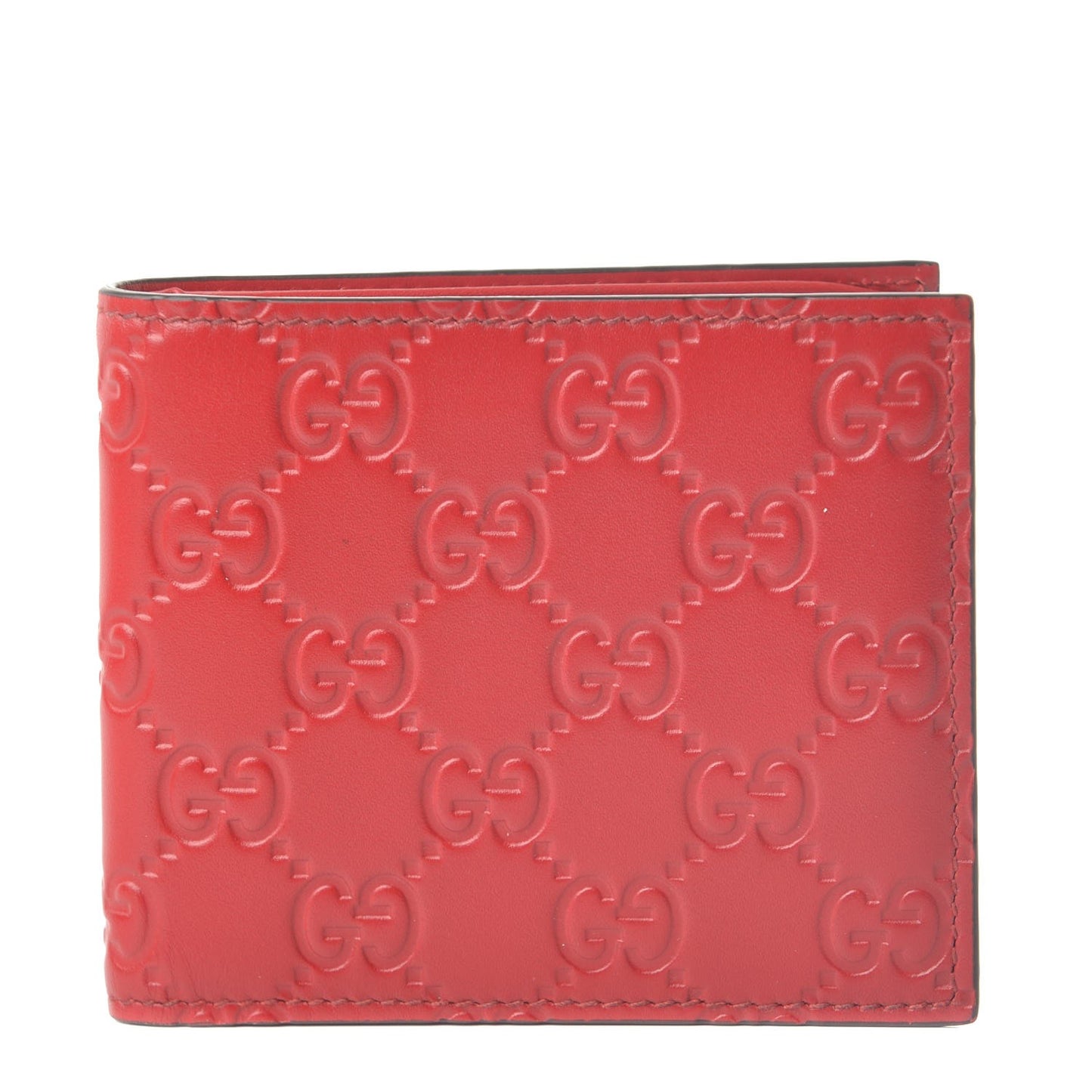 Guccissima Bi-Fold Wallet Red