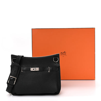 Hermes Taurillon Clemence Jypsiere 28 Black 11 of 11