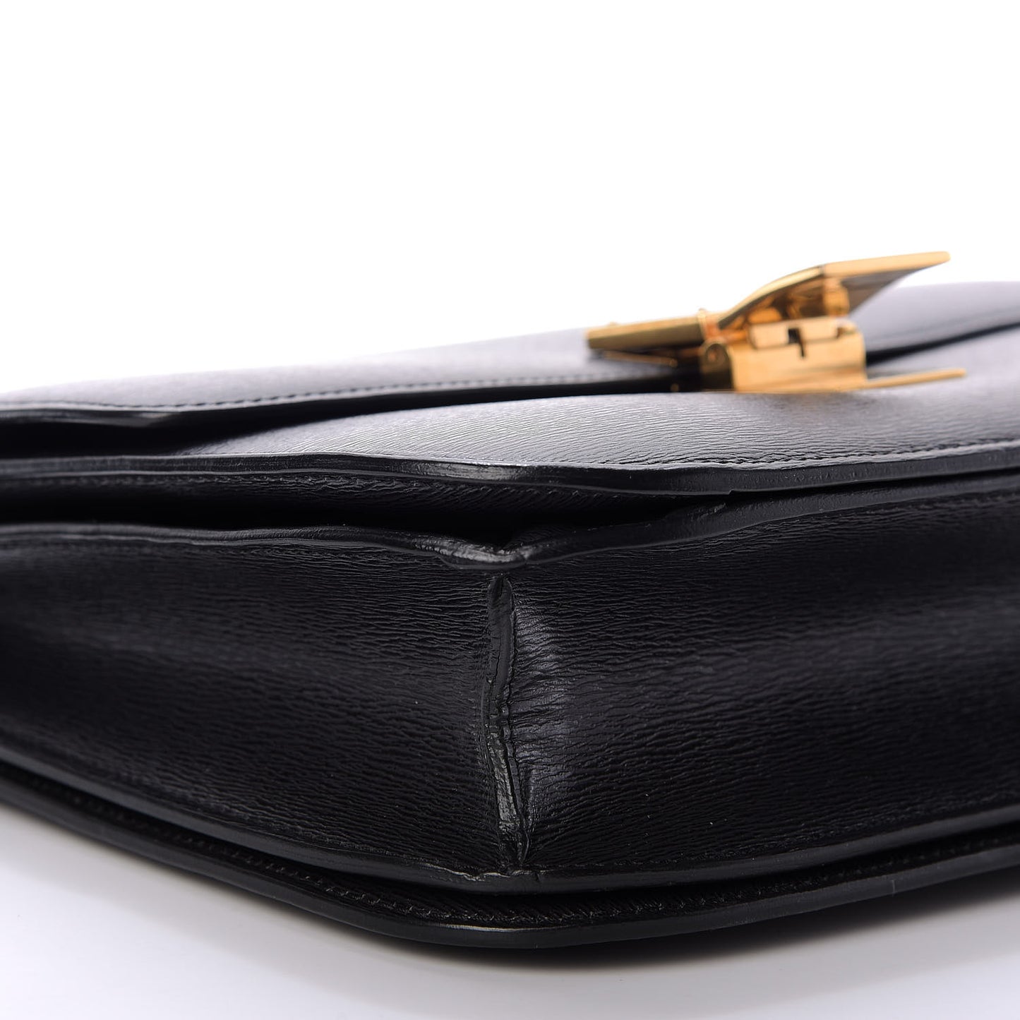 Liege Calfskin Medium Classic Box Flap Bag Black