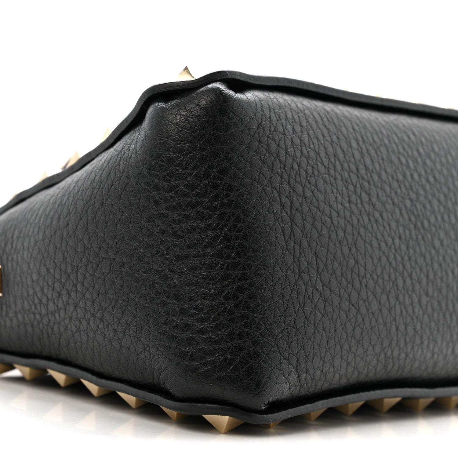Valentino Garavani Grained Calfskin Small Rockstud All Over Crossbody Bag Black 8 of 9