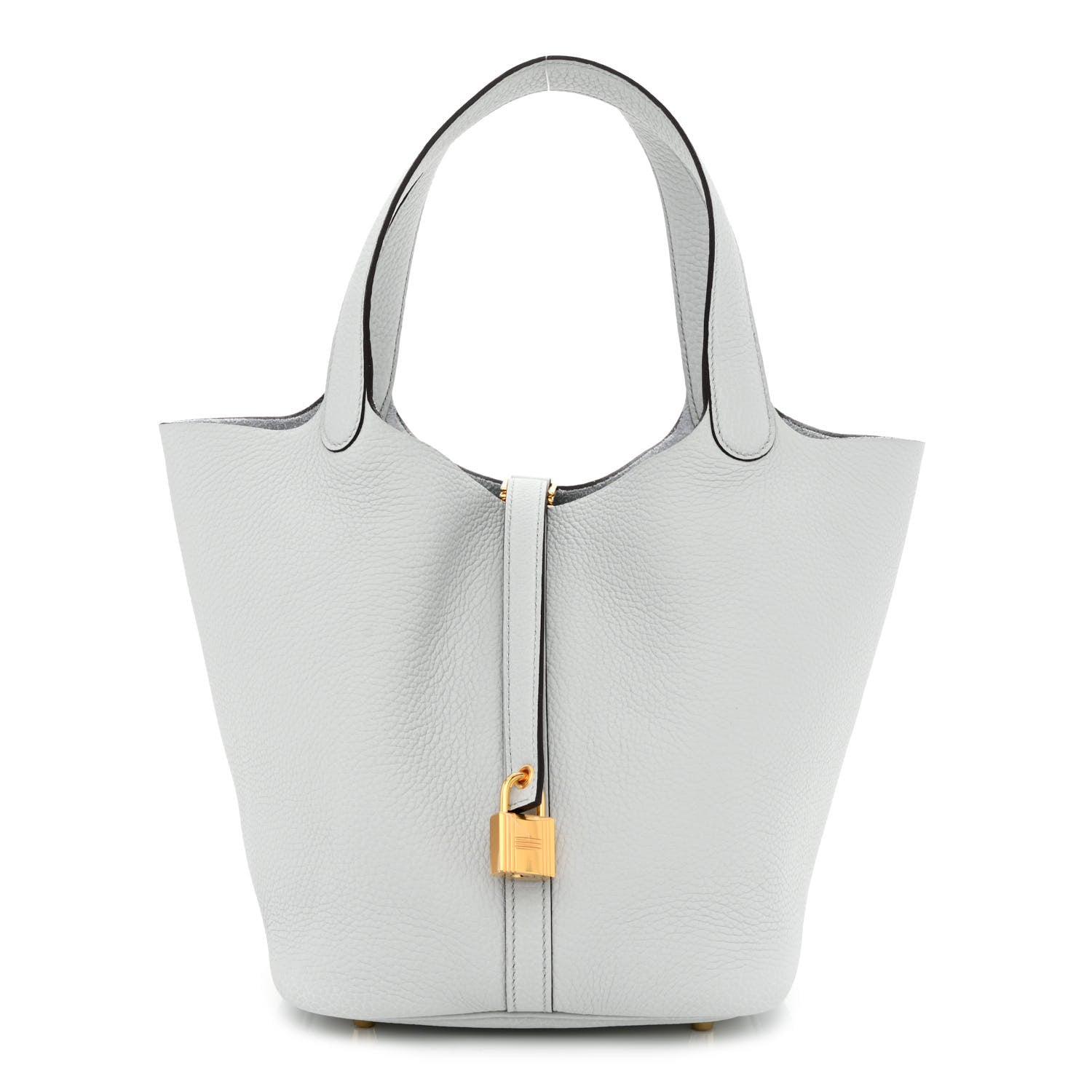 Hermes Taurillon Clemence Picotin Lock 22 MM Bleu Pale 1 of 11