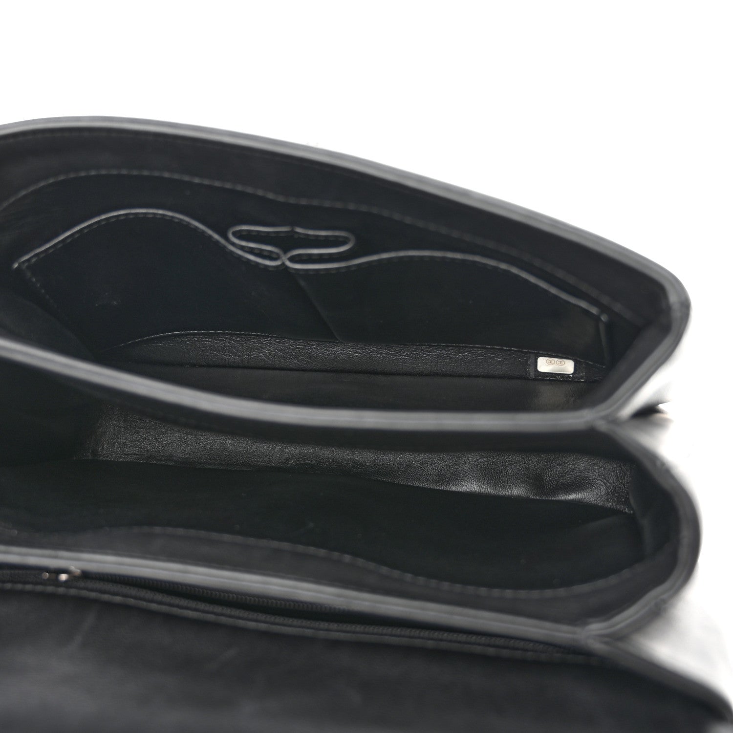 Chanel Calfskin Small Trendy CC Dual Handle Flap Bag Black 5 of 11