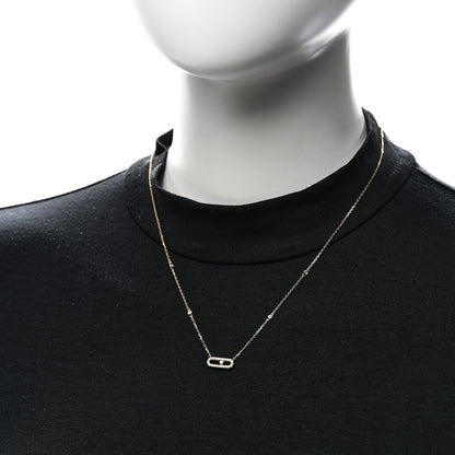 Messika 18K Yellow Gold Diamond Move Uno Pave Necklace 2 of 6