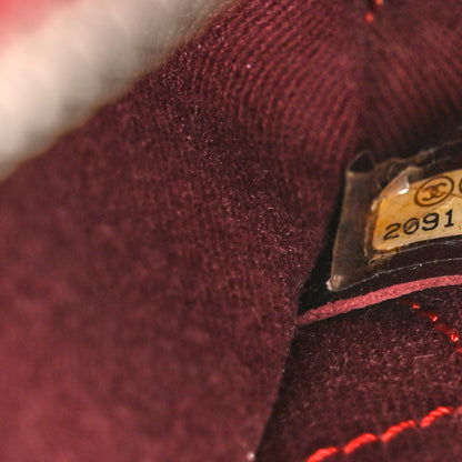 Chanel Caviar Quilted Small Deauville Bowling Bag Red 7 of 10