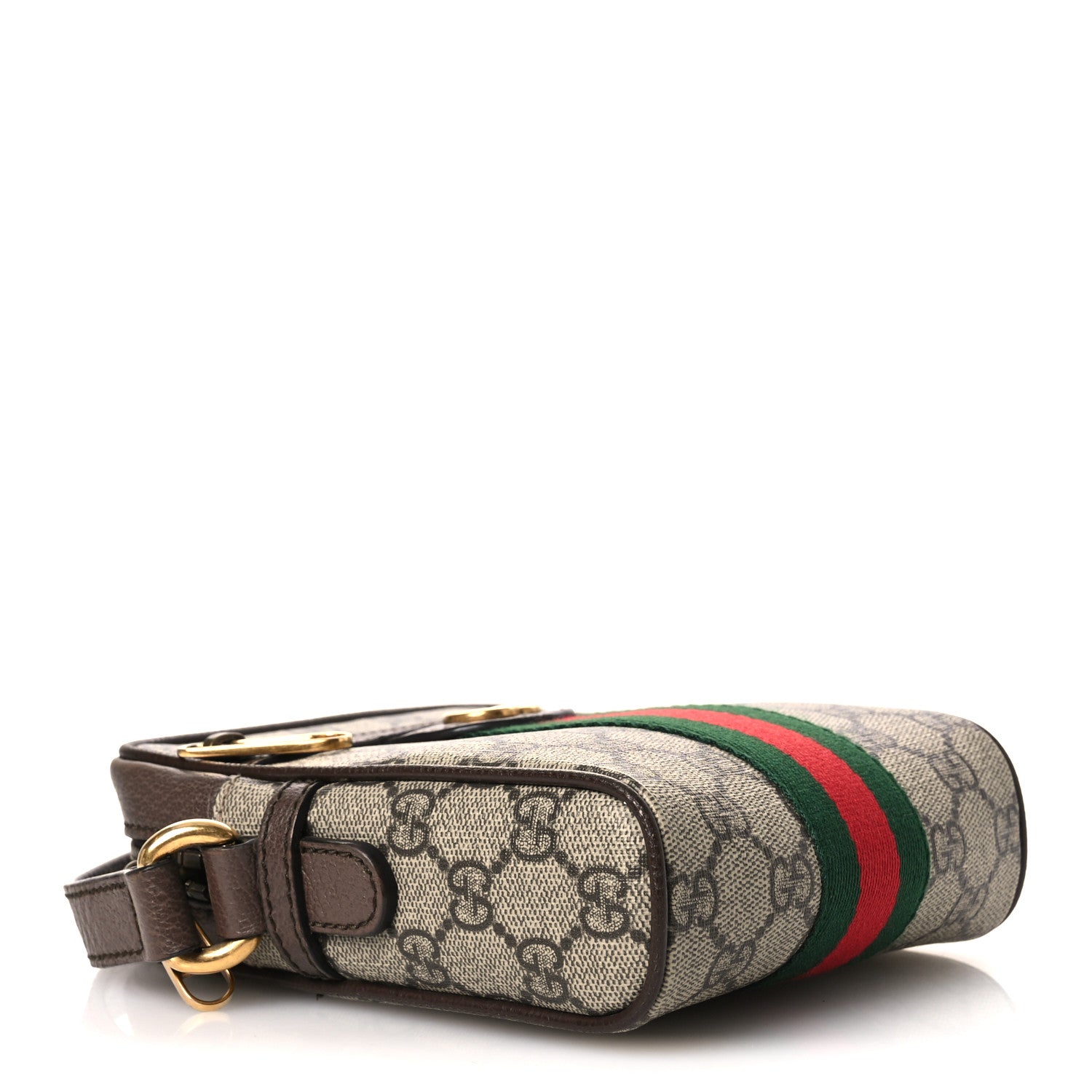 Gucci GG Supreme Monogram Web Mini Ophidia Messenger Brown 3 of 13