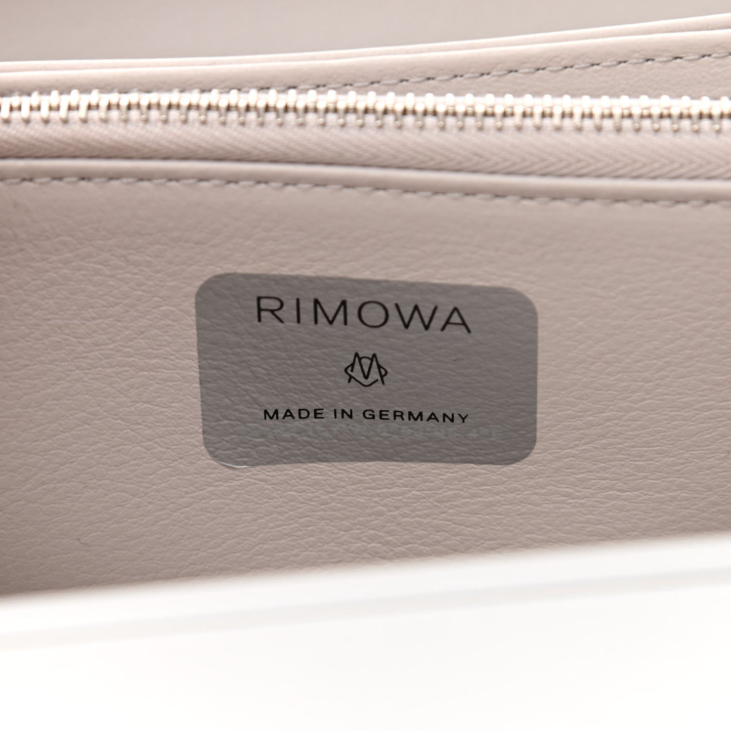 X RIMOWA Aluminum Personal Clutch On Strap Silver