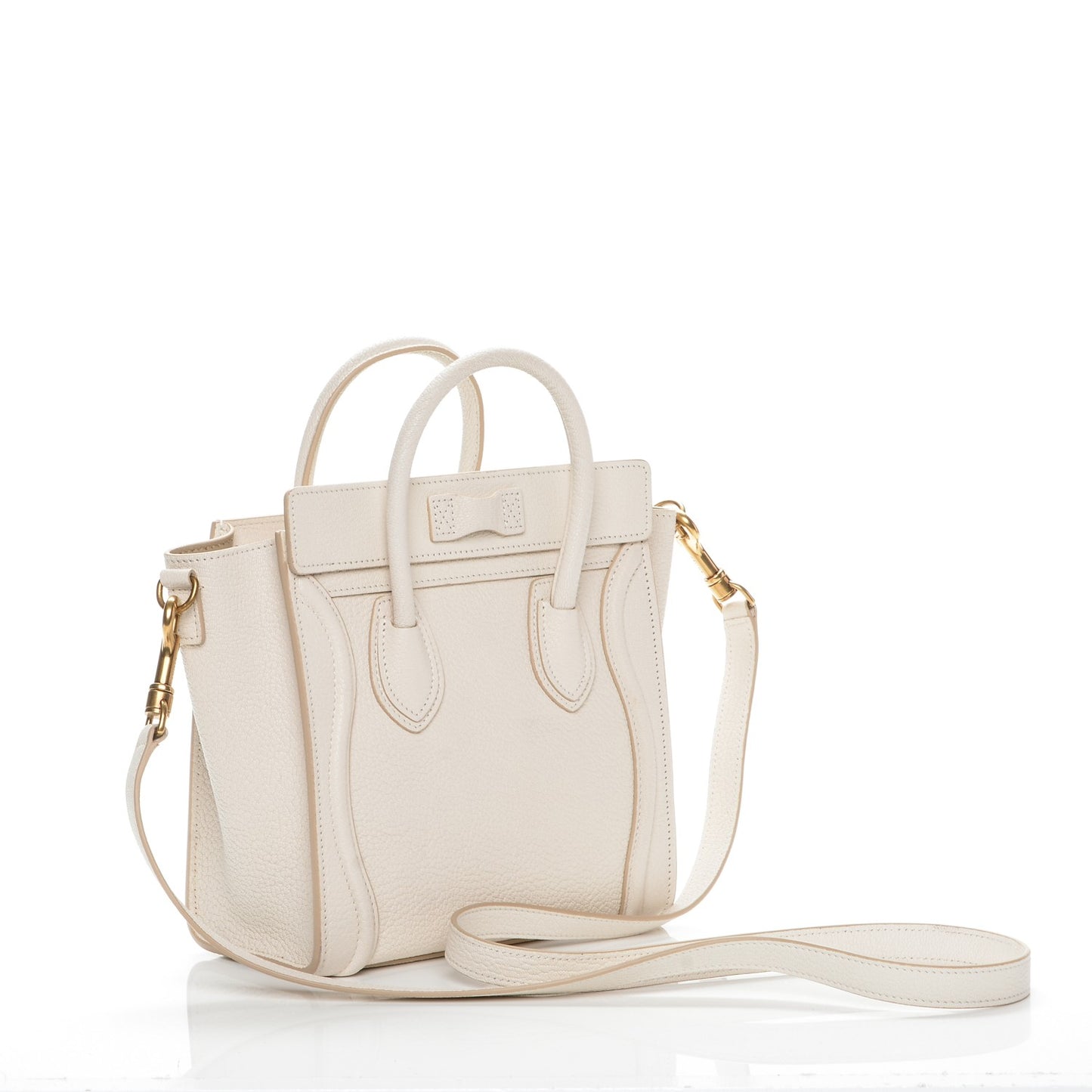 Goatskin Nano Luggage White