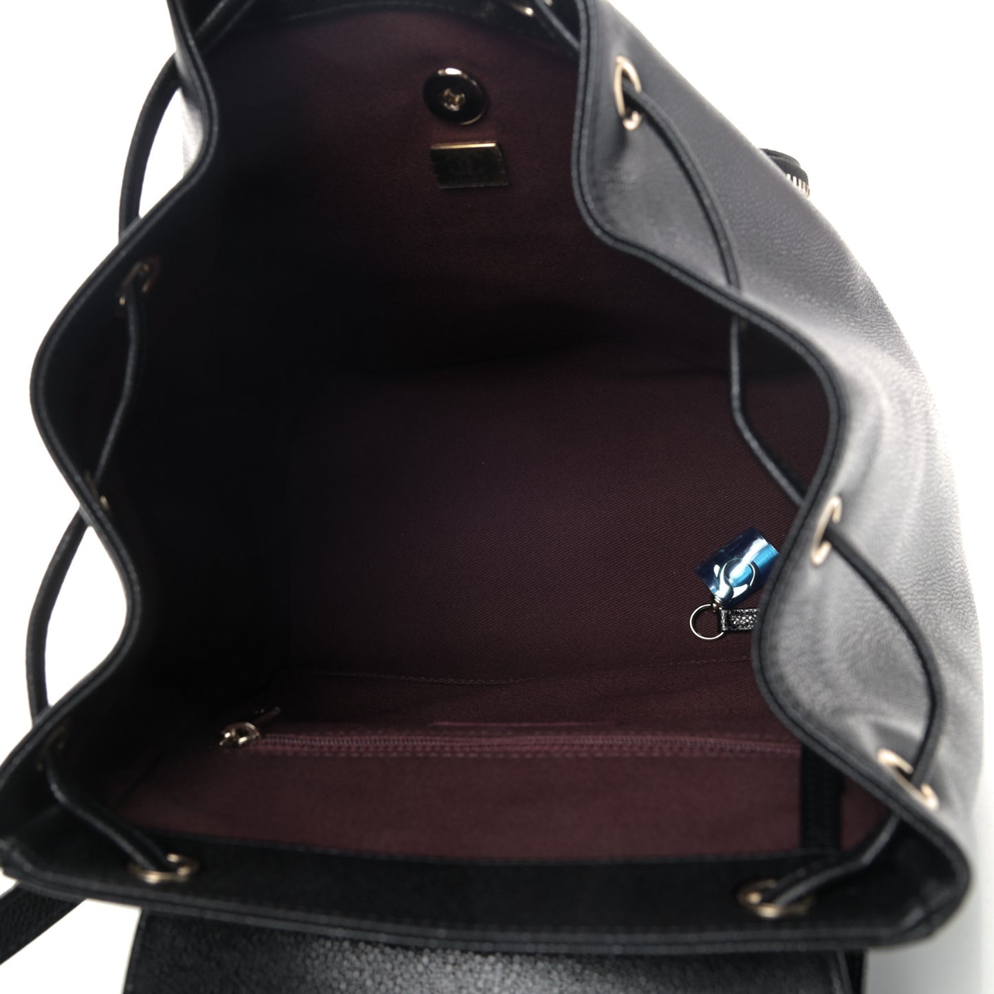 Caviar Quilted Business Affinity Backpack Black