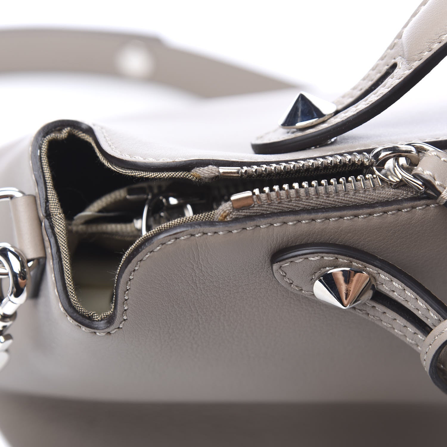 Fendi Vitello Dolce Medium By The Way Boston Bag Tortora 8 of 11