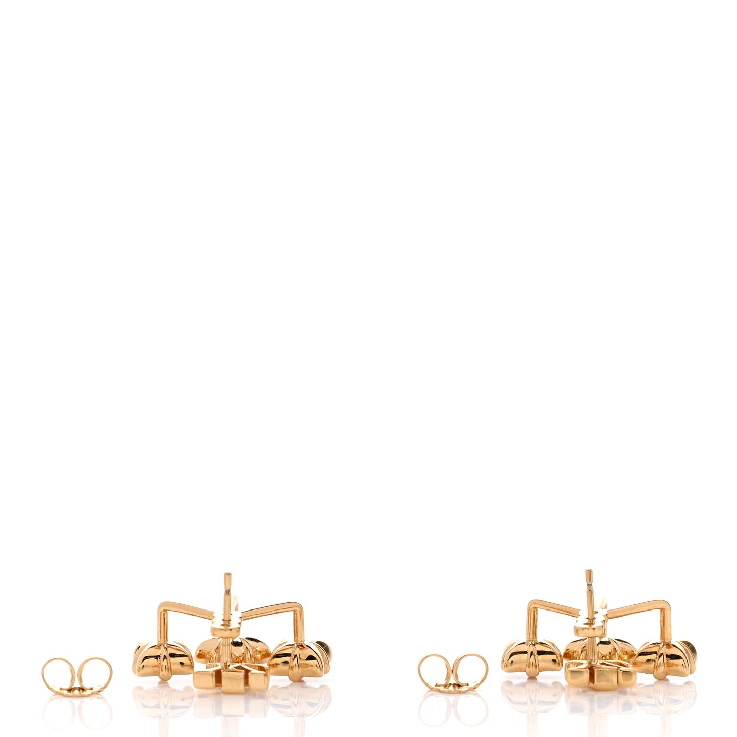 Metal Crystal Loulougram Earrings Multicolor