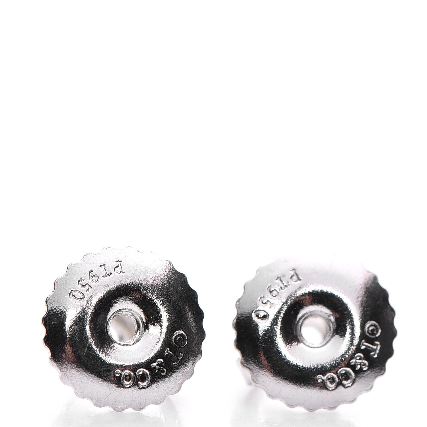 Tiffany Platinum Diamond .34ctw Elsa Peretti Diamonds By The Yard Earrings 9 of 11