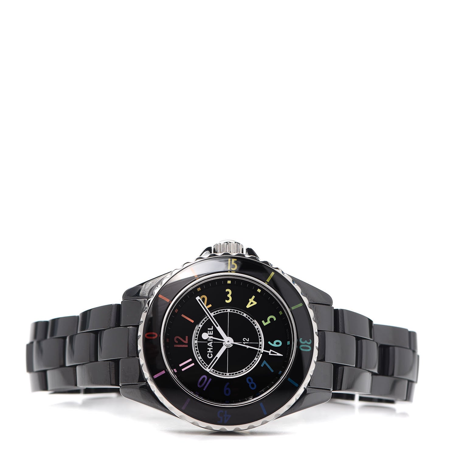 Chanel Stainless Steel Ceramic 33mm J12 Electro Quartz Watch Black 2 of 6