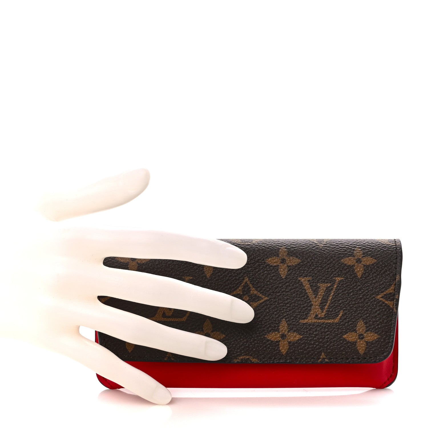 Louis Vuitton Monogram Woody Sunglass Case Rouge 2 of 9