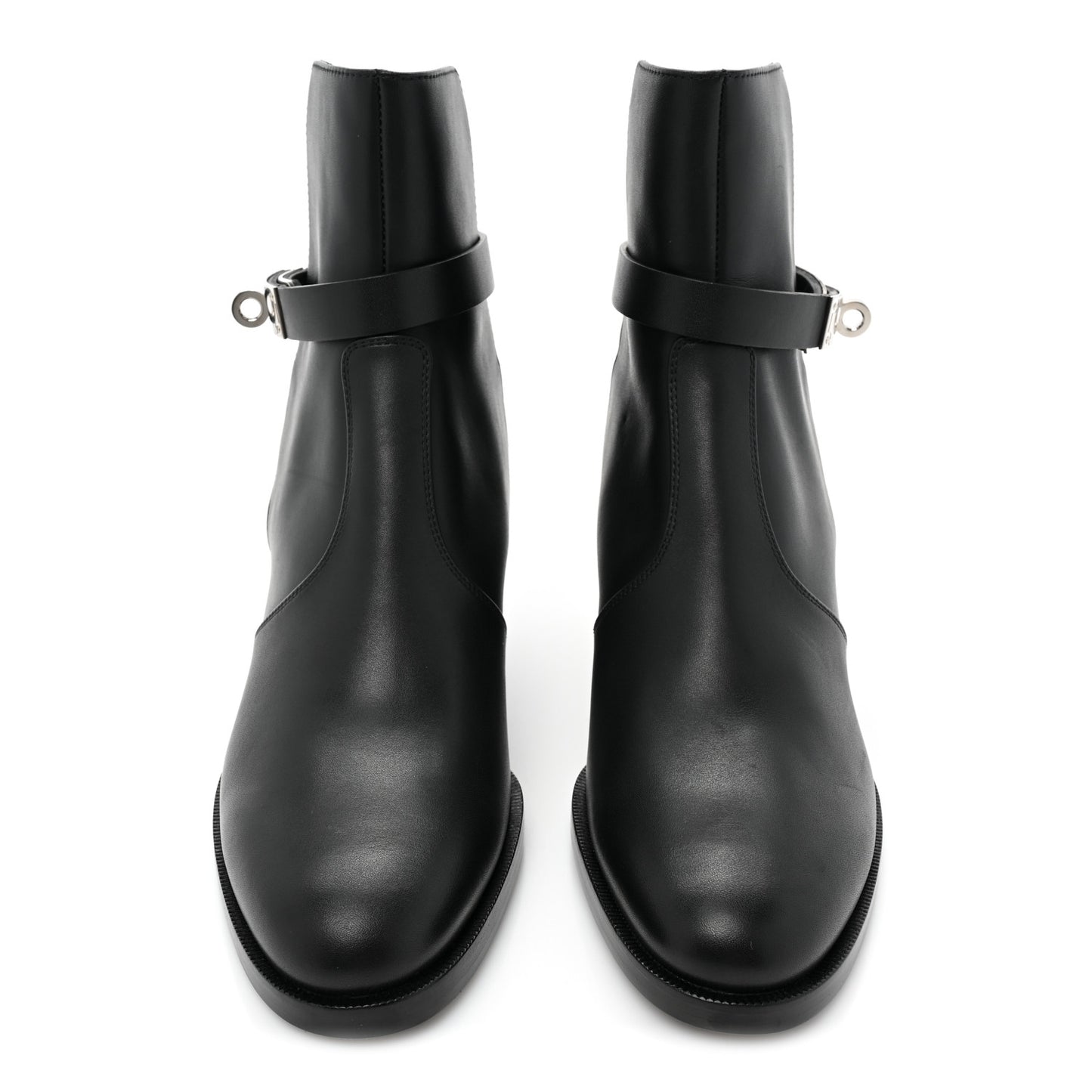 Calfskin Frenchie 50 Ankle Boots 36 Black