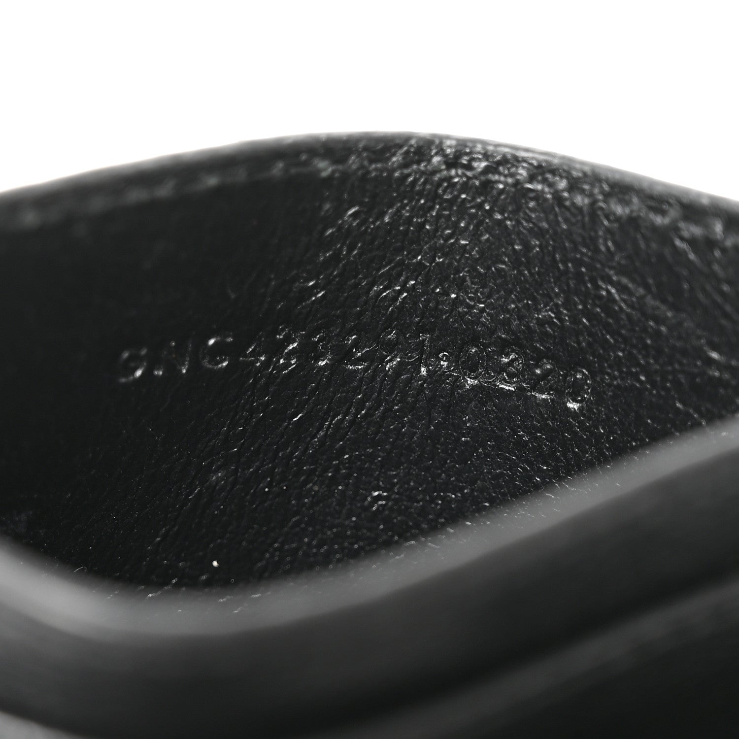 Saint Laurent Grain De Poudre Matelasse Chevron Monochrome Monogram Credit Card Case Black 7 of 8
