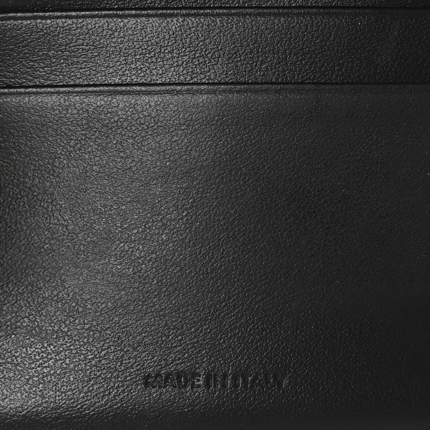 Shiny Calfskin Compact Triomphe Wallet With Coin Purse Black