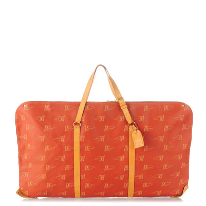 Louis Vuitton Coated Canvas Americas Cup Garment Bag Red 1 of 8