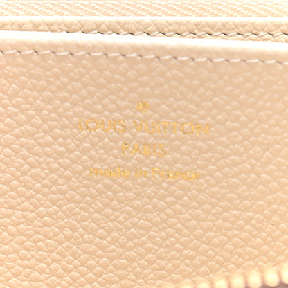 Louis Vuitton Empreinte Monogram Giant Zippy Wallet Creme Bois De Rose 7 of 9