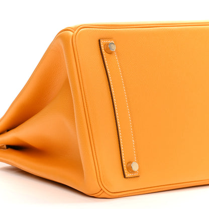 Hermes Epsom Candy Birkin 35 Jaune D'Or Feu 9 of 13
