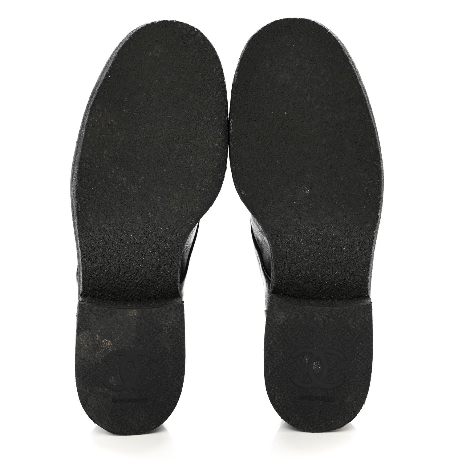 Chanel Calfskin Cap Toe Combat Boots 40 Black 6 of 9