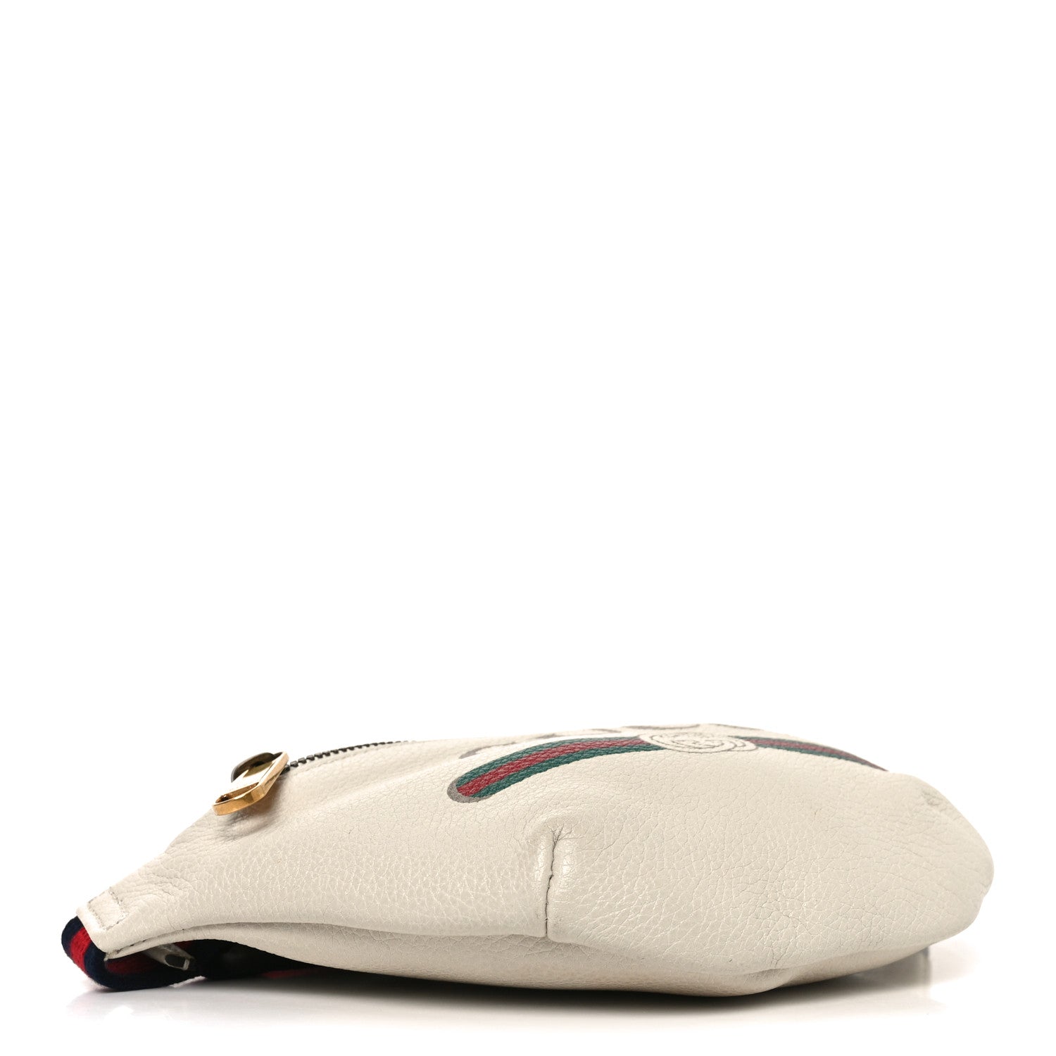 Gucci Grained Calfskin Small Logo Belt Bag White 3 of 9