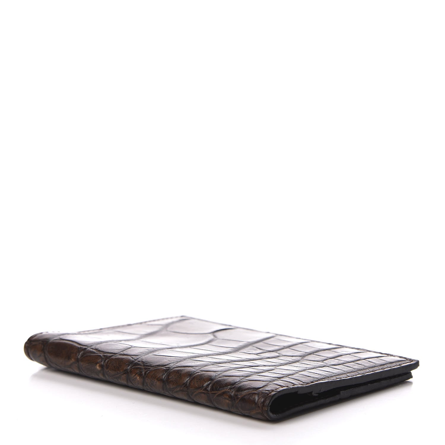 Gucci Crocodile Passport Case Brown 3 of 7